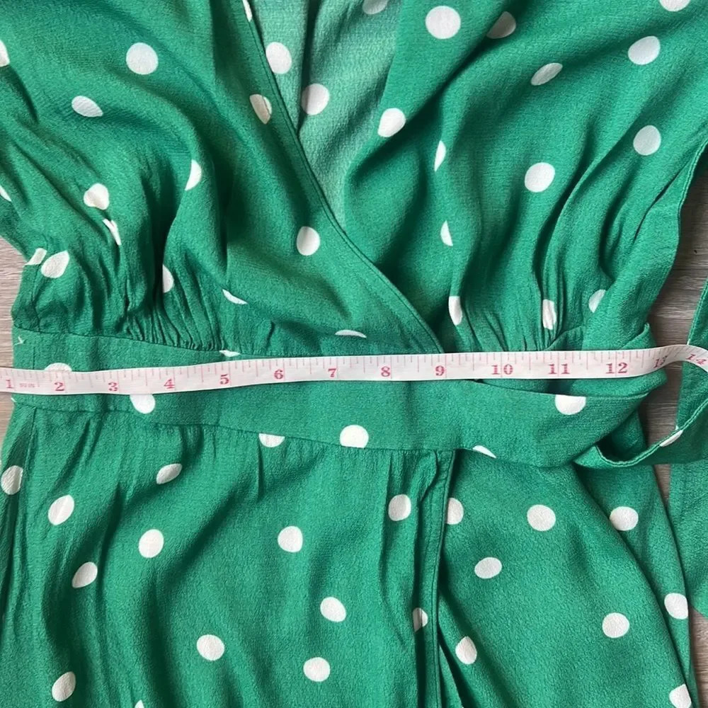 NEW & Other Stories Polka Dot Midi Wrap Dress - Picture 12 of 14